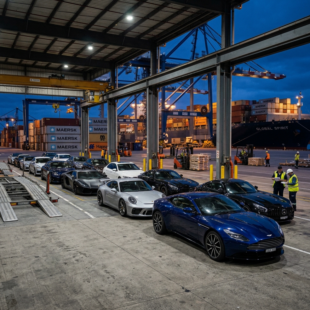 Imported luxury cars