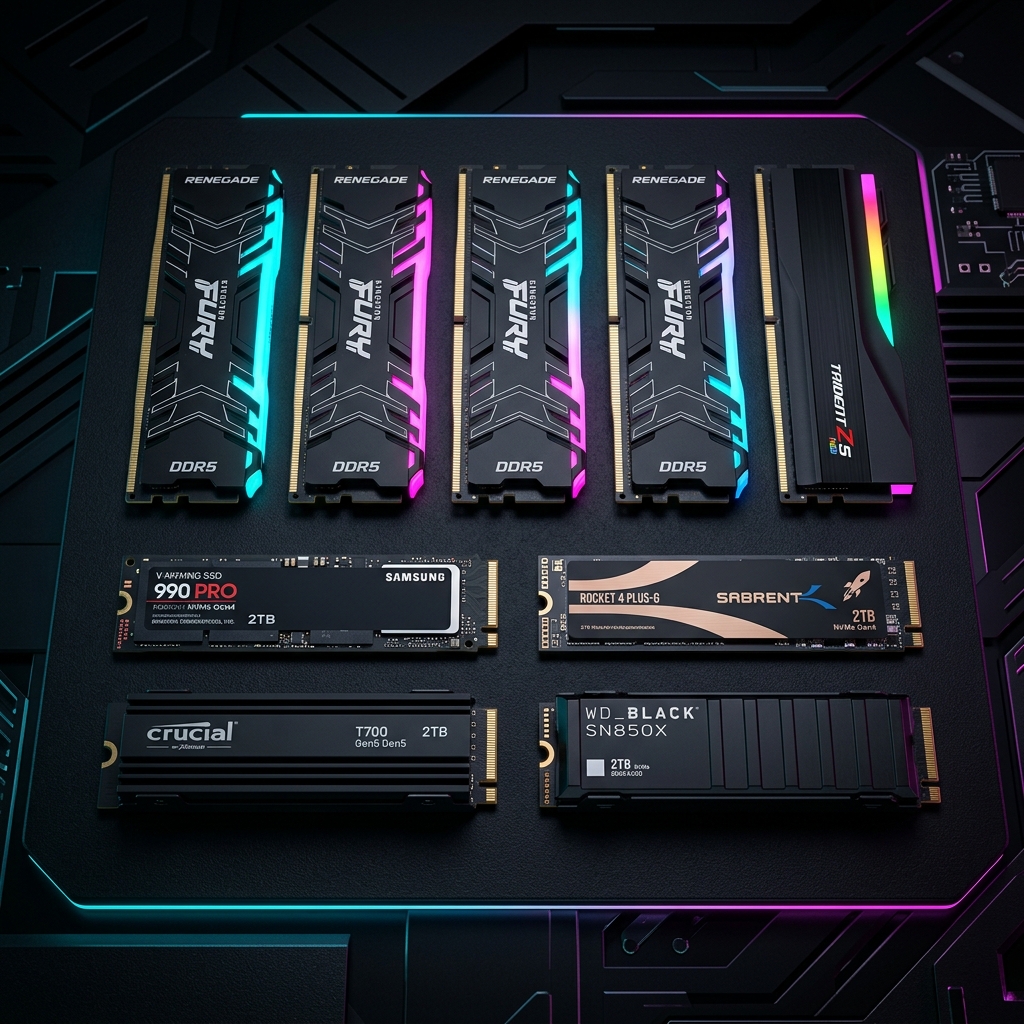Imported SSD and RAM sticks